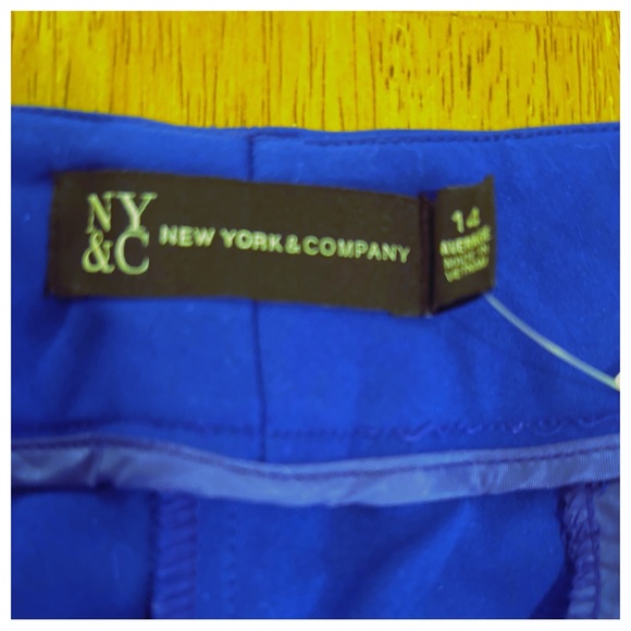 NWT New York & Company Dress pants- Cobalt Blue- Size 14 - Picture 5 of 9